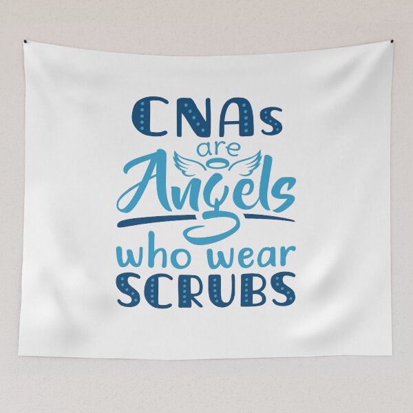 Item preview, CNAs Are Angels Who  Wear Scrubs designed and sold by jaygo.