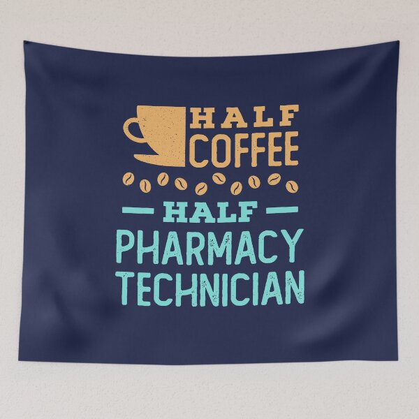 Item preview, Half Coffee Half Pharmacy Technician  designed and sold by jaygo.
