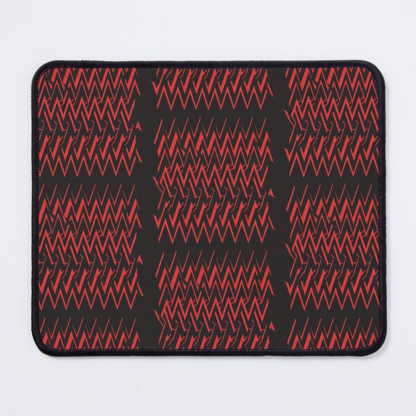 Item preview, Red and Black Zigzag Pattern – Dynamic Geometric Abstract Art designed and sold by PixelQalam.