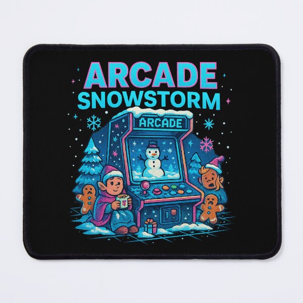 Item preview, Arcade Snowstorm – Cozy Retro Winter Gaming Design designed and sold by AddictiveDesign.