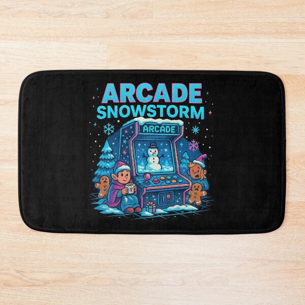 Item preview, Arcade Snowstorm – Cozy Retro Winter Gaming Design designed and sold by AddictiveDesign.