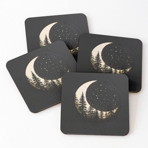 Item preview, Moonlit Forest Eclipse Wall Art designed and sold by NIVEX.