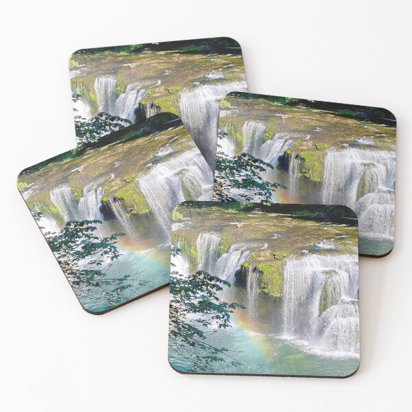 Item preview, Pacific Northwest Waterfall with Rainbow designed and sold by EricaVollmer.