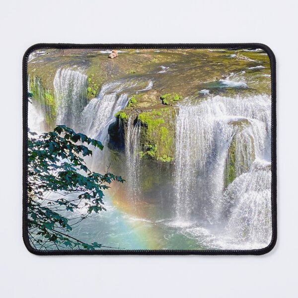 Item preview, Pacific Northwest Waterfall with Rainbow designed and sold by EricaVollmer.