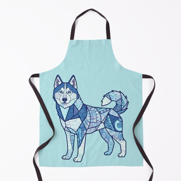 Item preview, Ice and Snow Husky: Arctic Winter Mosaic designed and sold by bsbd-action.
