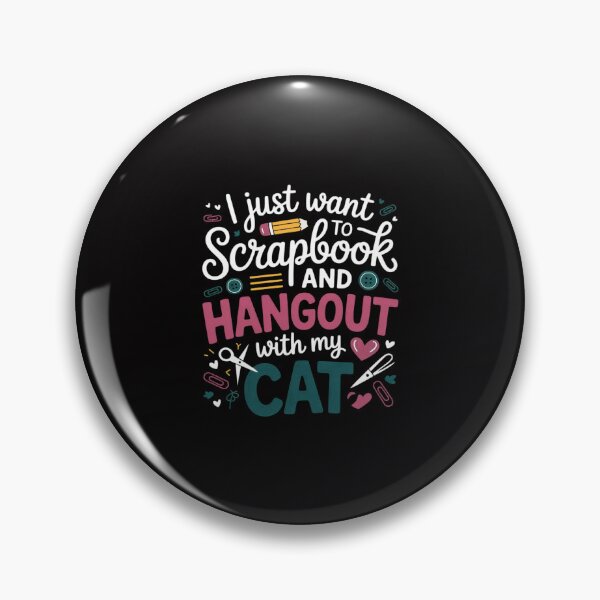 Item preview, Scrapbook And hangout with my cat Scrapbooking designed and sold by ConceptThena.