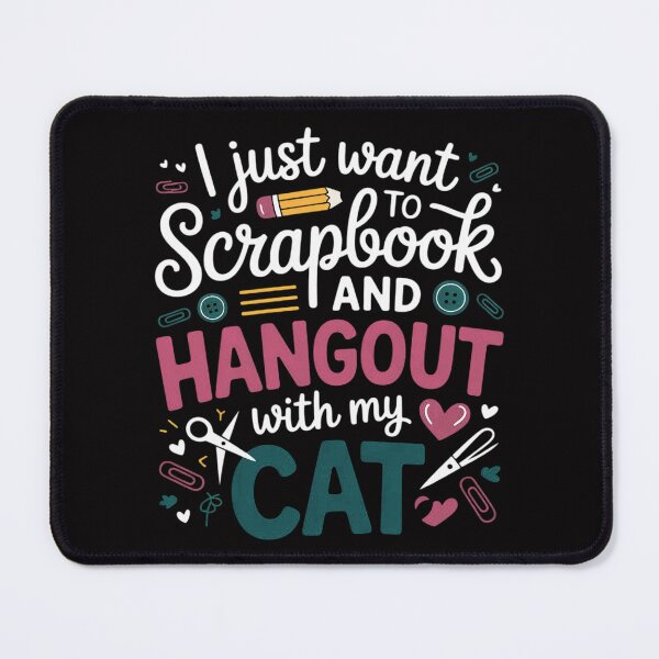 Item preview, Scrapbook And hangout with my cat Scrapbooking designed and sold by ConceptThena.