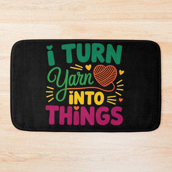 Item preview, I Turn Yarn Into Things – Crochet Humor designed and sold by artcultreone.