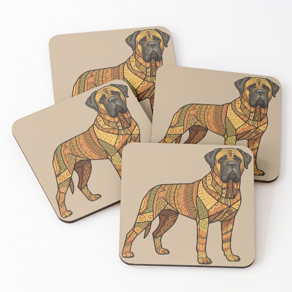Artikelvorschau, Golden Guardian Bullmastiff: Warme und robuste Muster entworfen und verkauft von bsbd-action.