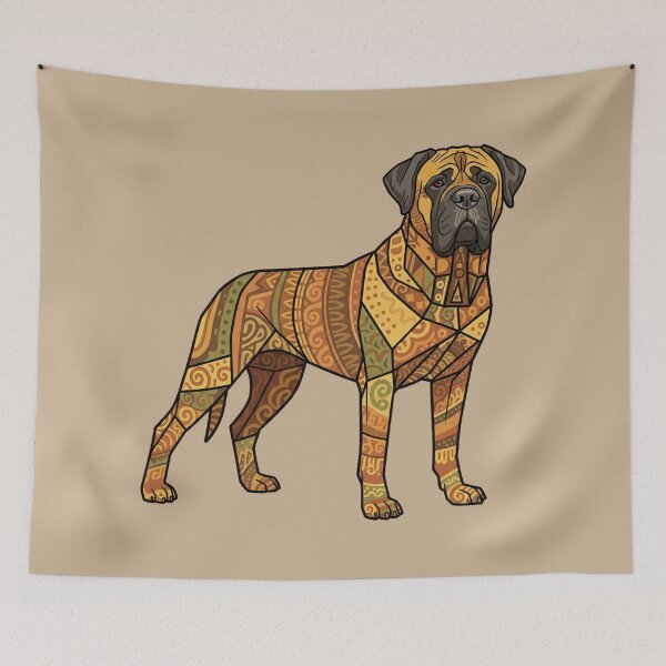 Artikelvorschau, Golden Guardian Bullmastiff: Warme und robuste Muster entworfen und verkauft von bsbd-action.