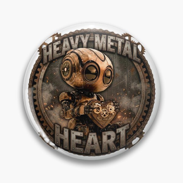 Item preview, Steampunk Love Robot - Rusty Industrial Heart & Gears designed and sold by xper-t-s.