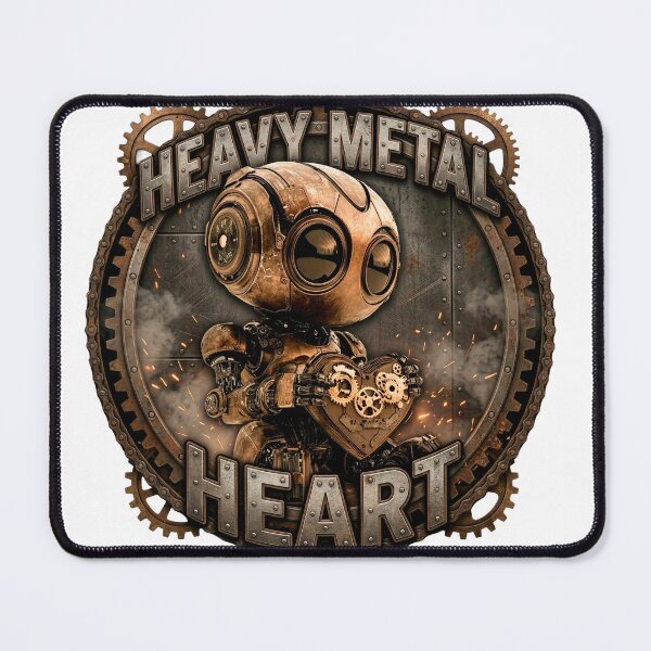 Item preview, Steampunk Love Robot - Rusty Industrial Heart & Gears designed and sold by xper-t-s.