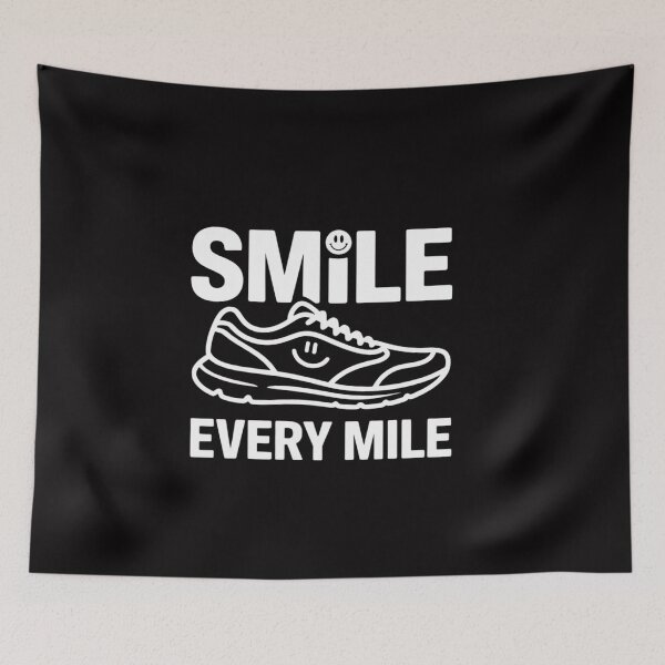 Item preview, running runner smile every mile cool saying designed and sold by ConceptThena.