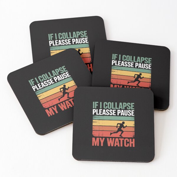 Item preview, Runner If I Collapse Please Pause My Watch Running designed and sold by ConceptThena.