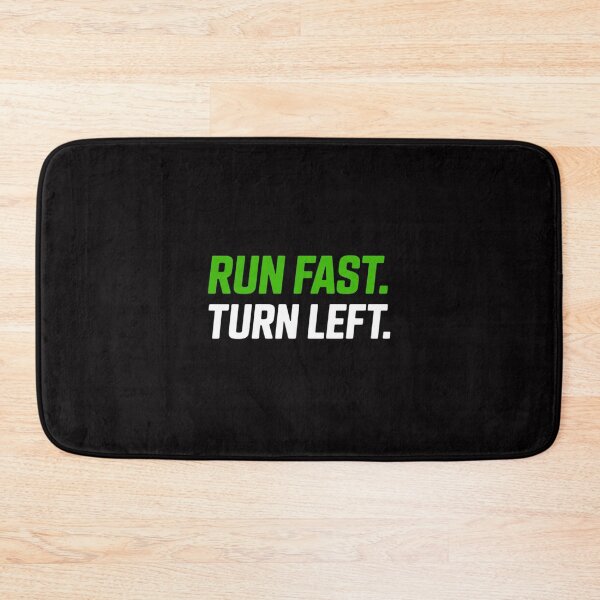 Item preview, Run Fast Turn Left - Track Runner Motivational Fitness designed and sold by ConceptThena.