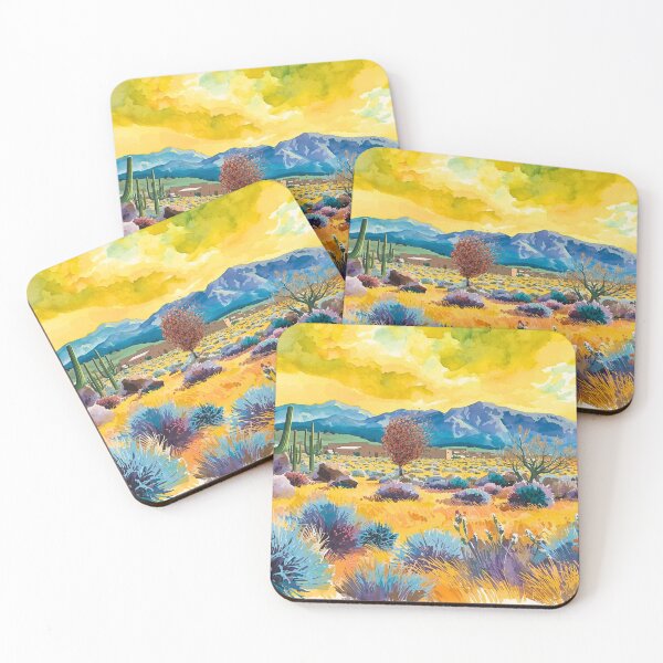 Item preview, Vibrant Desert Landscape Colorful designed and sold by Modern-Tropical.
