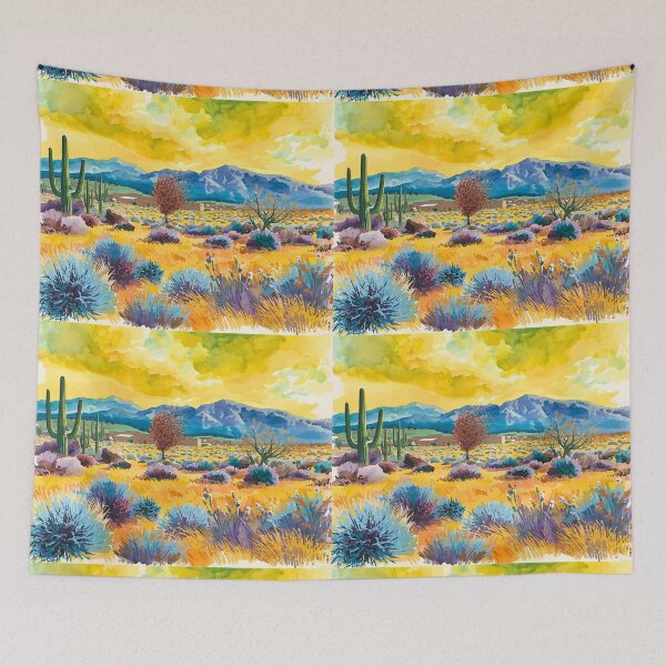 Item preview, Vibrant Desert Landscape Colorful designed and sold by Modern-Tropical.