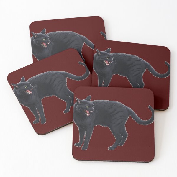 Item preview, Hissing Black Cat designed and sold by MarMarPhoto.