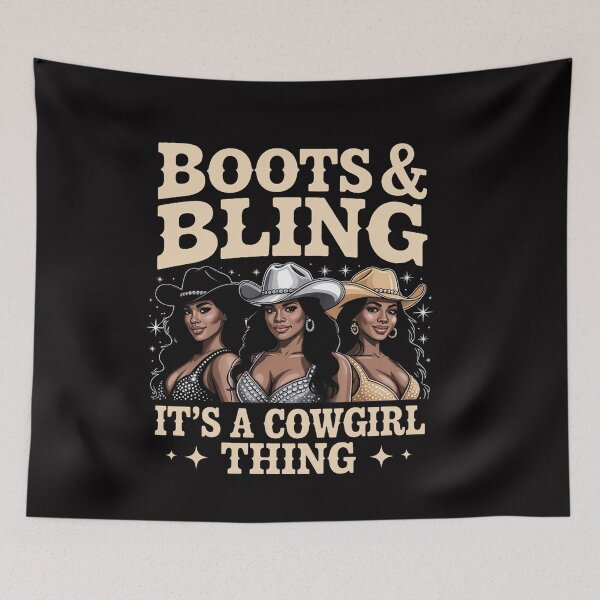 Item preview, Rodeo Cowboy Boots And Bling Its A Cowgirl Thing Girls Women designed and sold by ConceptThena.