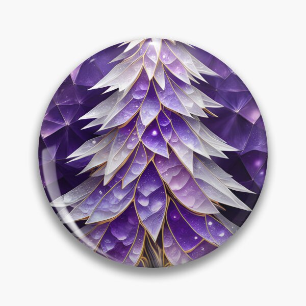 Artikelvorschau, WEIHNACHTSGRUSS WEIHNACHTSBAUM Lila Amethyst Saphir Buntglas Kunstdruck auf Anfrage ~Winterwunderland Partydekoration ~Geburtstagsgeschenk ~Gastgeschenk entworfen und verkauft von Spinning Plates 360.