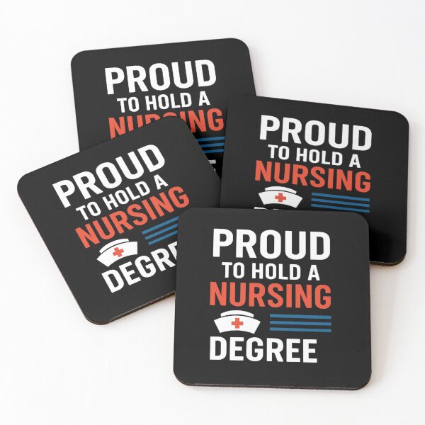 Item preview, Proud to Hold a Nursing Degree – Nurse Graduation Quote designed and sold by artcultreone.