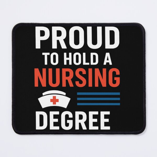 Item preview, Proud to Hold a Nursing Degree – Nurse Graduation Quote designed and sold by artcultreone.