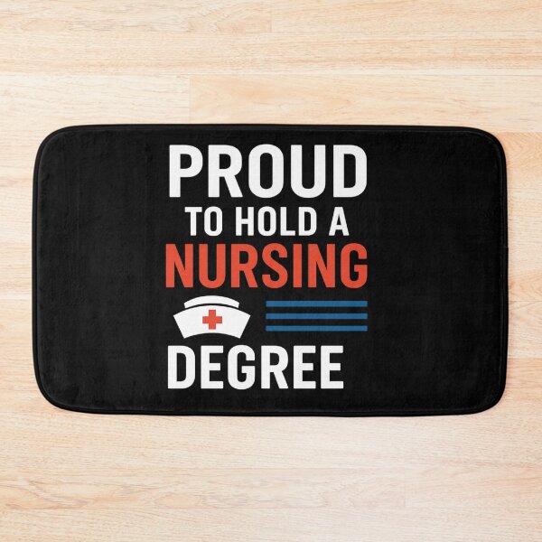Item preview, Proud to Hold a Nursing Degree – Nurse Graduation Quote designed and sold by artcultreone.