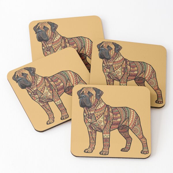 Item preview, Mighty Ethnic Mastiff: Ancient Earth Tapestry designed and sold by bsbd-action.