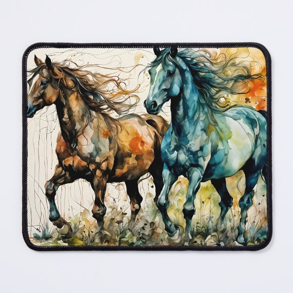 Item preview, Horses in the Pasture designed and sold by silvercalico.