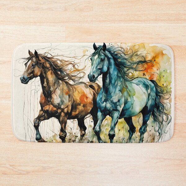 Item preview, Horses in the Pasture designed and sold by Silver Calico Studio.