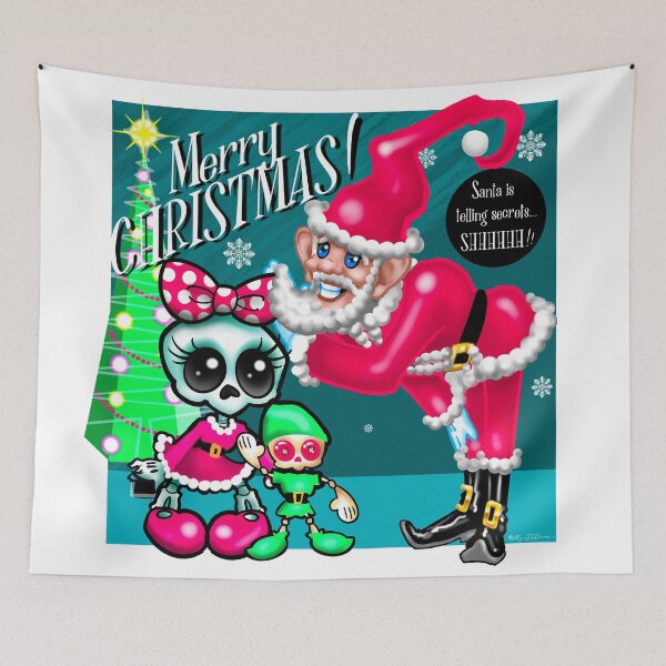 Item preview, Skullie and Boop Secret Santa designed and sold by MetroInk.