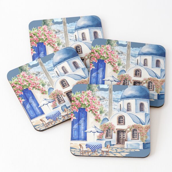 Item preview, Mediterranean Architecture with Floral Accents designed and sold by Modern-Tropical.