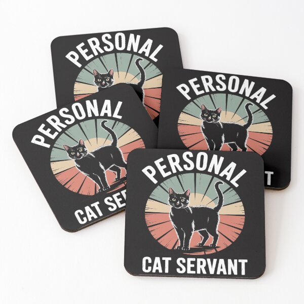 Item preview, Personal Cat Servant Black Cat Lovers Owners Mom Dad Men Women Kids designed and sold by Viepenny.