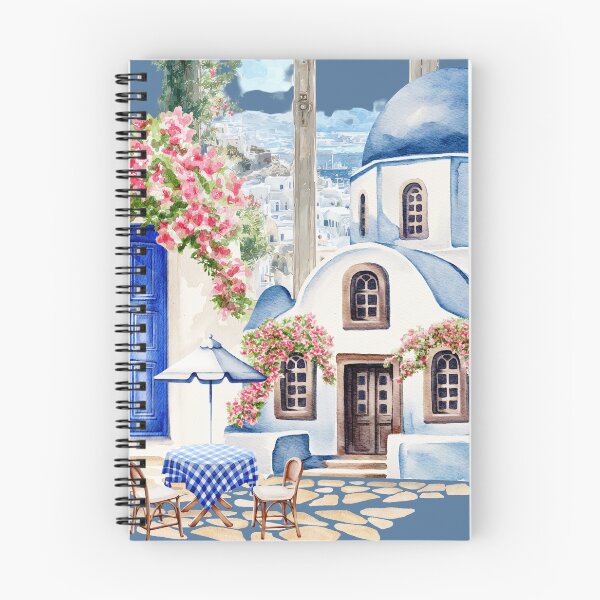 Item preview, Mediterranean Architecture with Floral Accents designed and sold by Modern-Tropical.