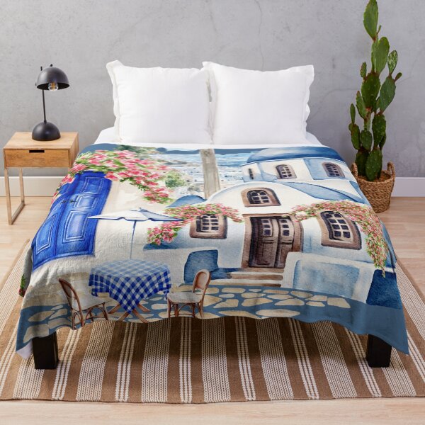 Item preview, Mediterranean Architecture with Floral Accents designed and sold by Modern-Tropical.