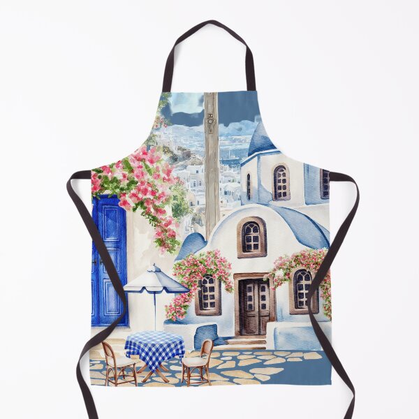 Item preview, Mediterranean Architecture with Floral Accents designed and sold by Modern-Tropical.