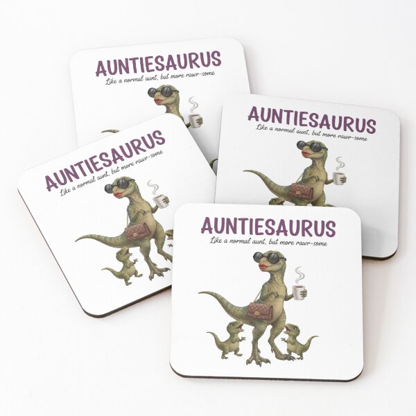 Item preview, Auntiesaurus – Funny Dino Aunt Coffee Design designed and sold by DinoPrints-shop.