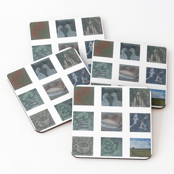Item preview, 9 mini gouache paintings :) designed and sold by June Clancy.