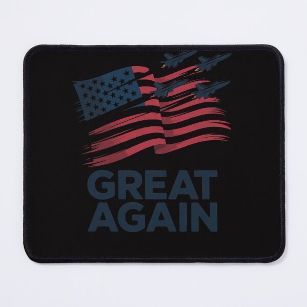 Item preview, Patriotic American Flag and Jets USA GREAT AGAIN designed and sold by Viepenny.