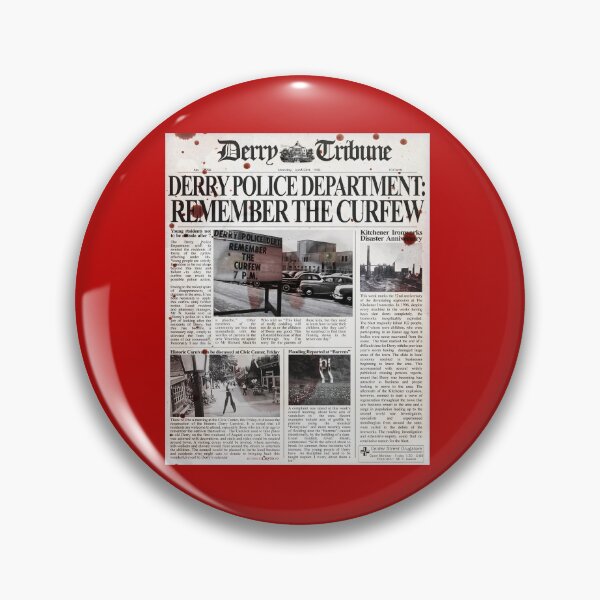 Item preview, "IT" - Derry Tribune Bloody - Chronicling the deeds of Pennywise the Clown, from the original book / movie. designed and sold by Corvid Media Creation.