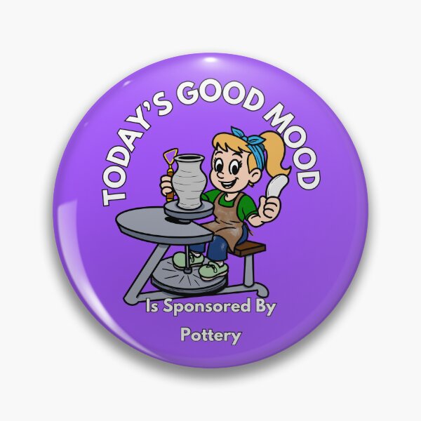 Item preview, Today’s Good Mood Is Sponsored By Pottery  designed and sold by Kate Miller Illustrator.