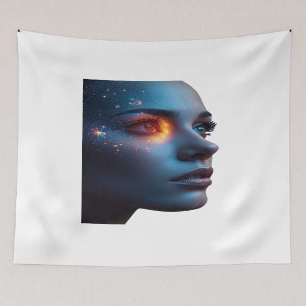 Item preview, Hyperrealistic Cosmic Fantasy Portrait designed and sold by TFM-Fashion.