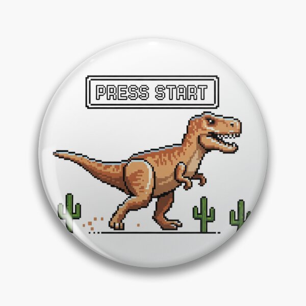 Item preview, Pixel T-Rex Runner – Retro Dinosaur Game Style Design designed and sold by DinoPrints-shop.