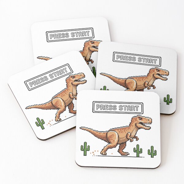 Item preview, Pixel T-Rex Runner – Retro Dinosaur Game Style Design designed and sold by DinoPrints-shop.