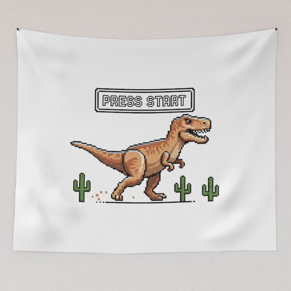 Item preview, Pixel T-Rex Runner – Retro Dinosaur Game Style Design designed and sold by DinoPrints-shop.