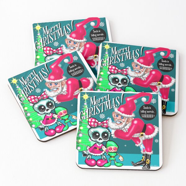 Item preview, Skullie and Boop Secret Santa designed and sold by MetroINKbooks.