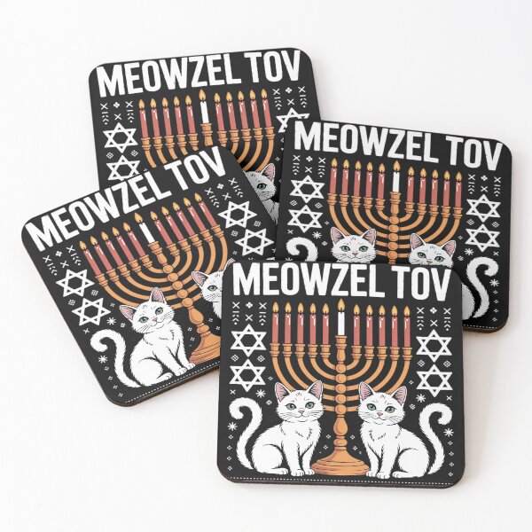 Item preview, Meowzel Tov Chanukah Jewish Cat Owner Ugly Hanukkah Gift designed and sold by EntroRhim.