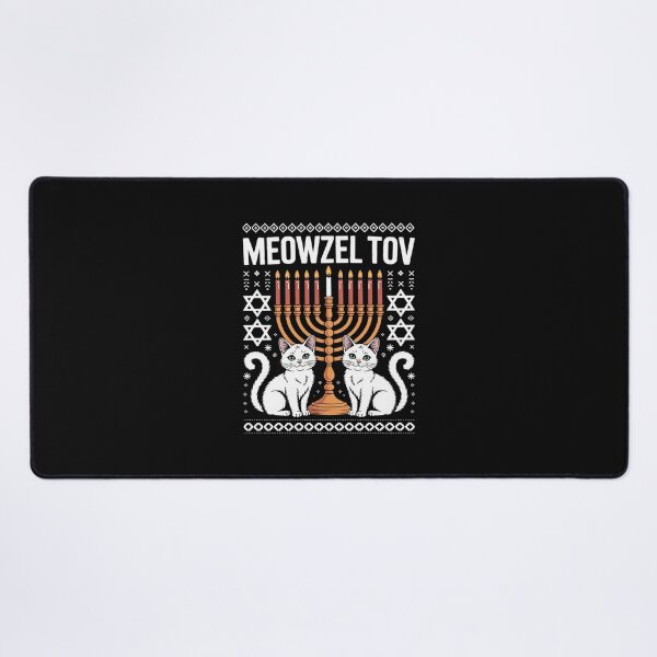 Item preview, Meowzel Tov Chanukah Jewish Cat Owner Ugly Hanukkah Gift designed and sold by EntroRhim.