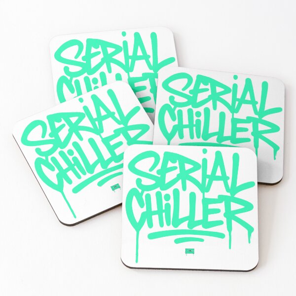 Item preview, Serial Chiller Graffiti Street Art Typography designed and sold by WHITE FLAME PRINTS.
