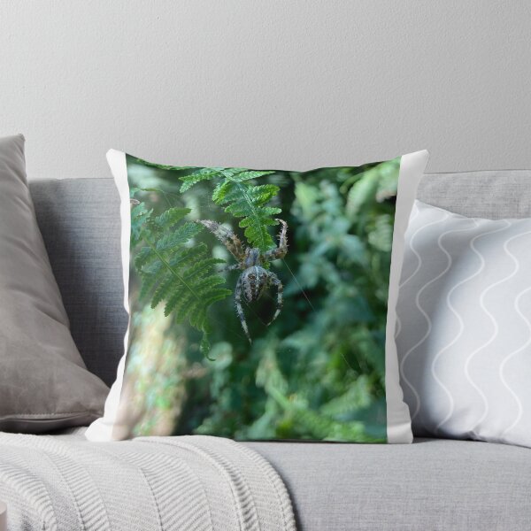 Item preview, European garden spider on fern designed and sold by EricaVollmer.